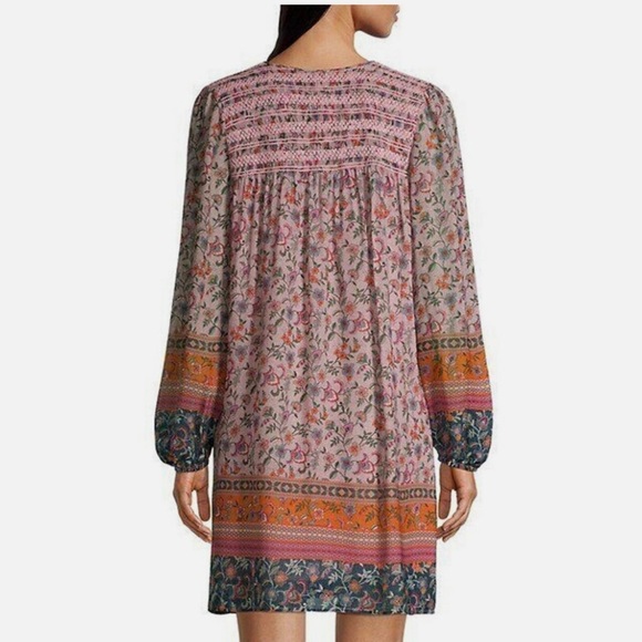 Johnny Was Maha Mini Shift Dress Floral Pink Size Medium - Picture 6 of 10